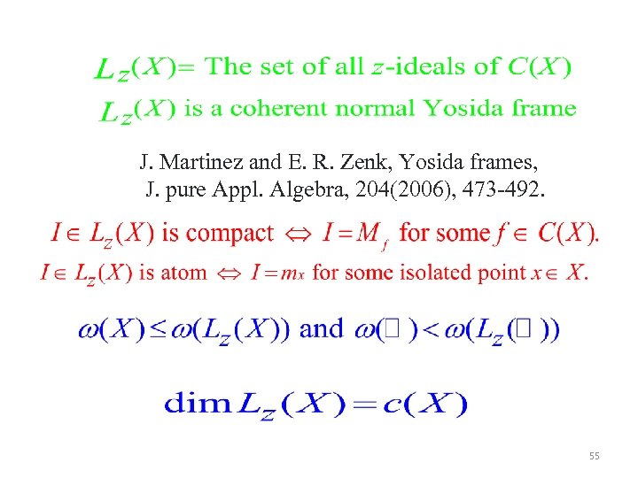 J. Martinez and E. R. Zenk, Yosida frames, J. pure Appl. Algebra, 204(2006), 473