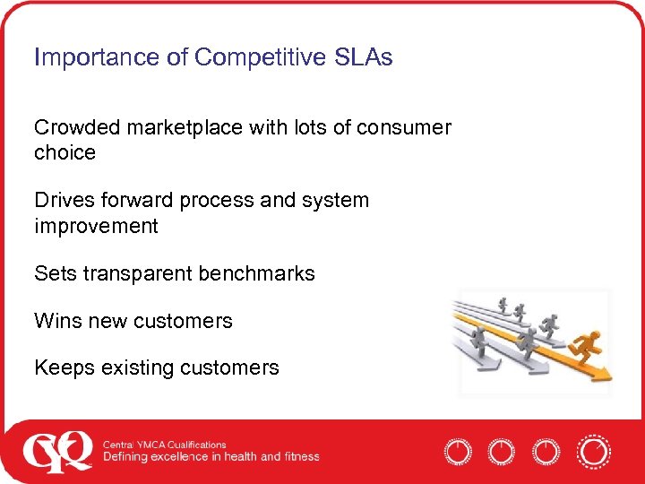 Importance of Competitive SLAs Crowded marketplace with lots of consumer choice Drives forward process