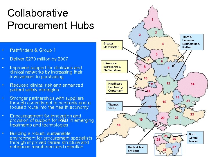 Collaborative Procurement Hubs • Pathfinders & Group 1 • Trent & Leicester Northampton, Rutland