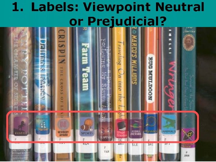 1. Labels: Viewpoint Neutral or Prejudicial? 