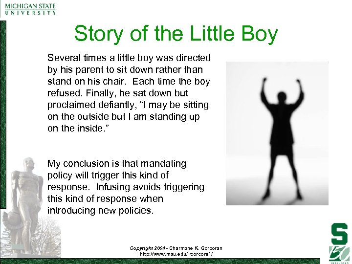 Story of the Little Boy Several times a little boy was directed by his