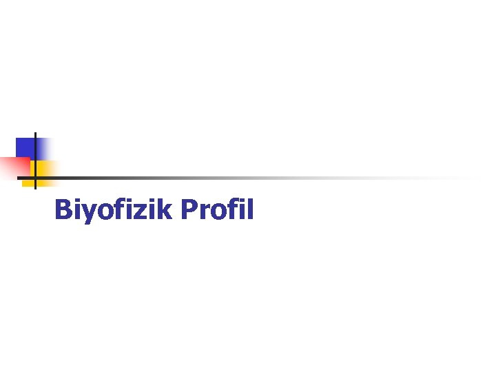 Biyofizik Profil 