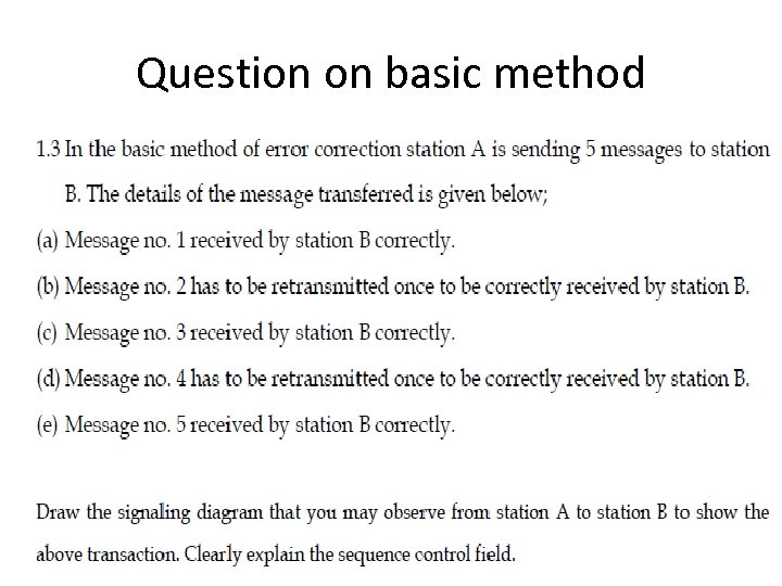 Question on basic method 
