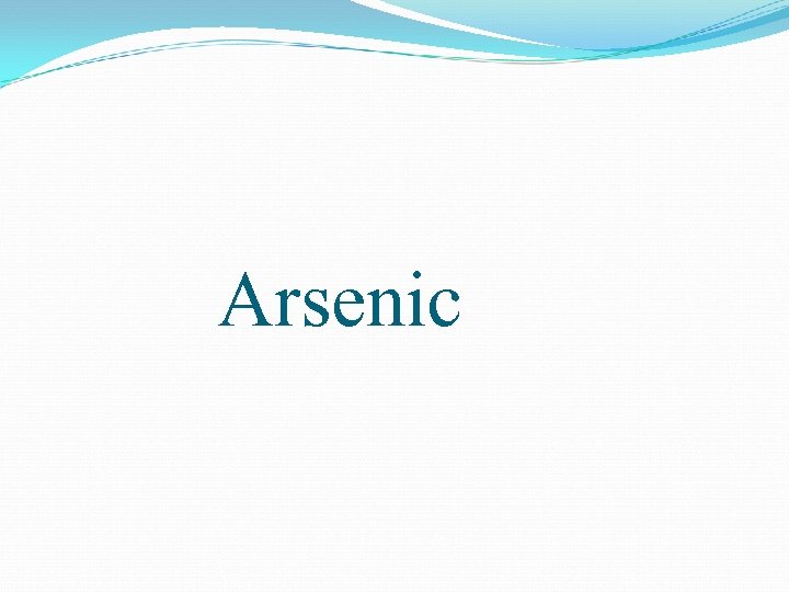 Arsenic 