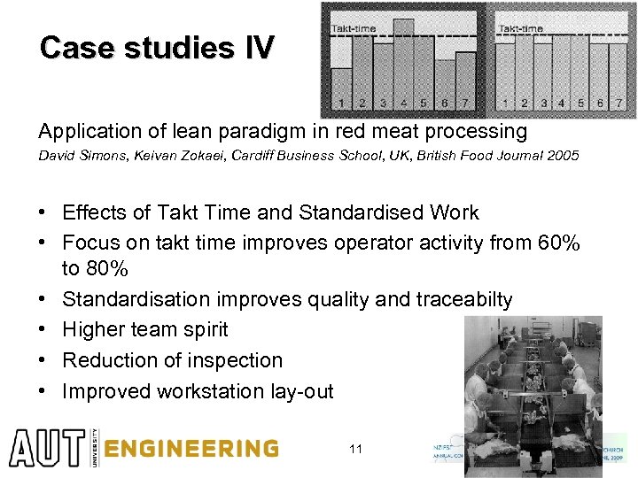 Case studies IV Application of lean paradigm in red meat processing David Simons, Keivan