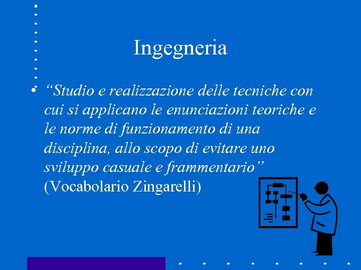 Ingegneria • “Studio e realizzazione delle tecniche con cui si applicano le enunciazioni teoriche