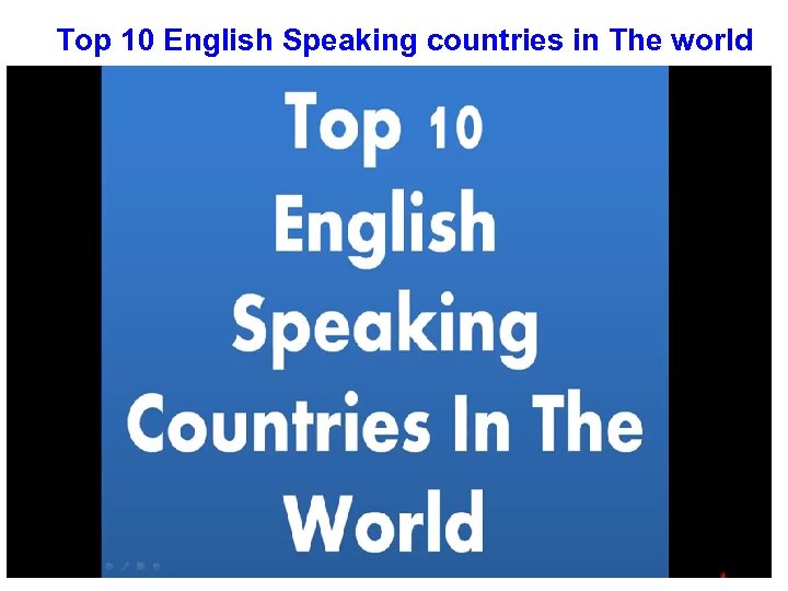 Top 10 English Speaking countries in The world 