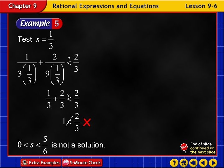 Test is not a solution. 