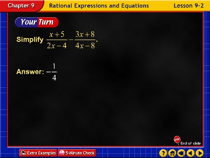 Simplify Answer: 