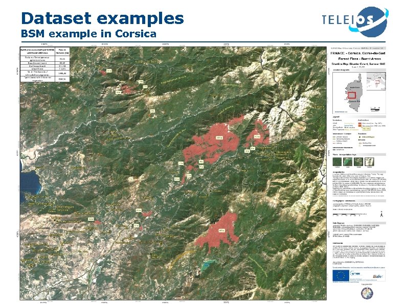 Dataset examples BSM example in Corsica 