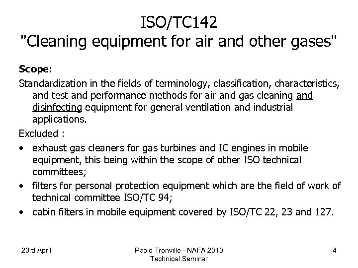 ISO/TC 142 