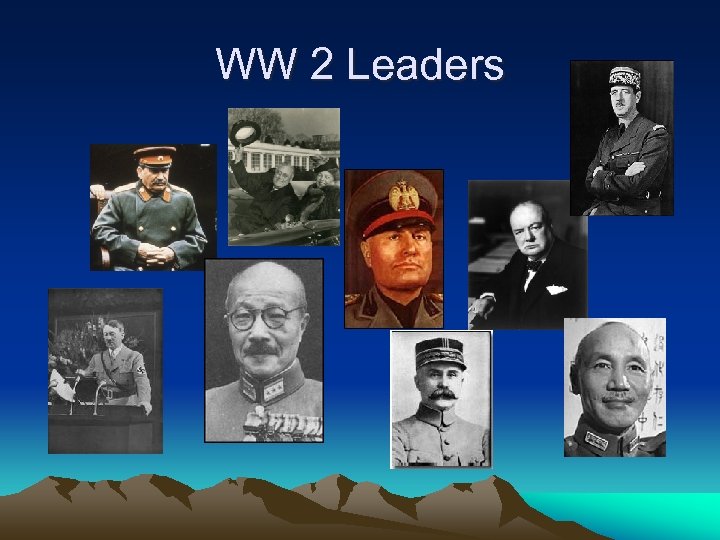 WW 2 Leaders 