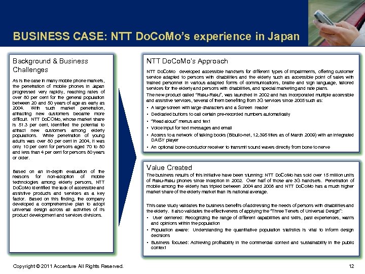 BUSINESS CASE: NTT Do. Co. Mo’s experience in Japan Background & Business Challenges As