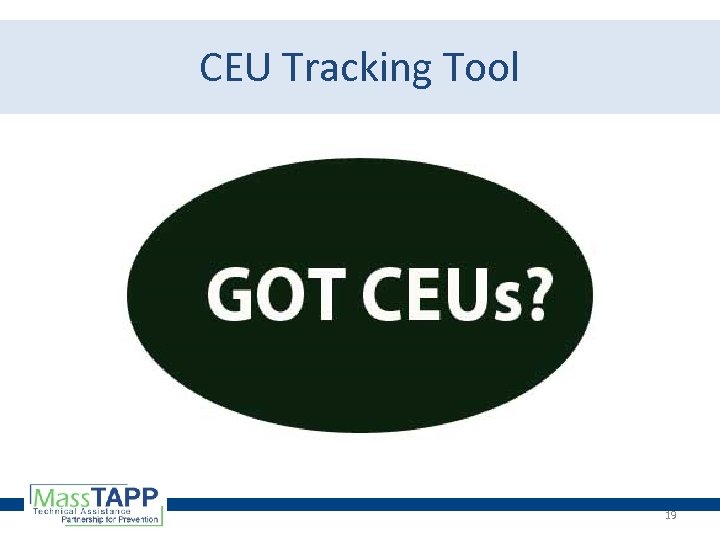 CEU Tracking Tool 19 