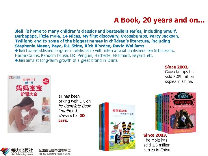 A Book, 20 years and on… Jieli is home to many children’s classics and