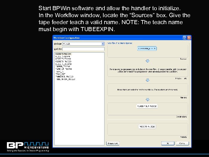 Start BPWin software and allow the handler to initialize. In the Workflow window, locate
