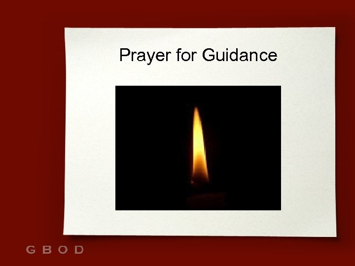 Prayer for Guidance 