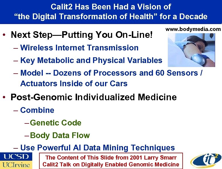 Calit 2 Has Been Had a Vision of “the Digital Transformation of Health” for
