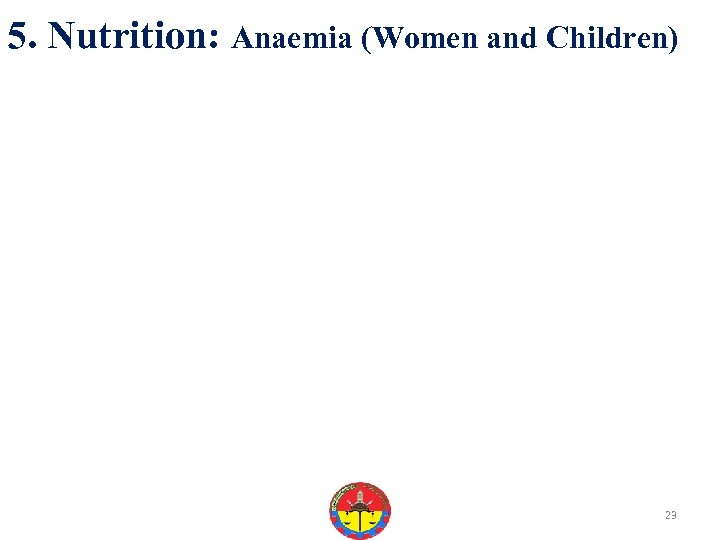 5. Nutrition: Anaemia (Women and Children) 23 