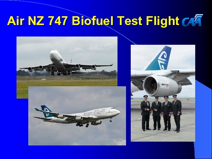 Air NZ 747 Biofuel Test Flight 