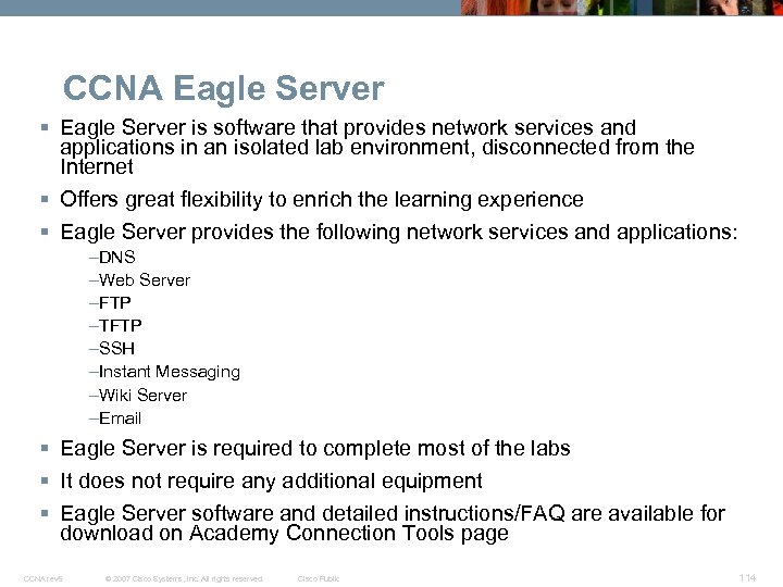 CCNA Eagle Server § Eagle Server is software that provides network services and applications