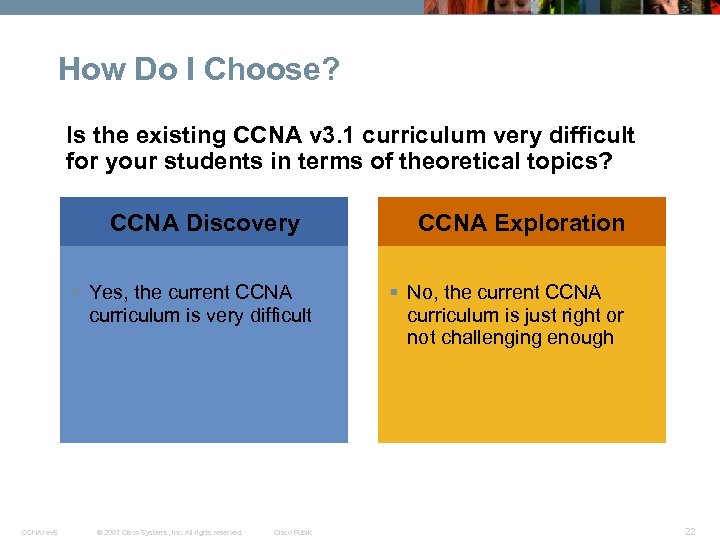 How Do I Choose? Is the existing CCNA v 3. 1 curriculum very difficult