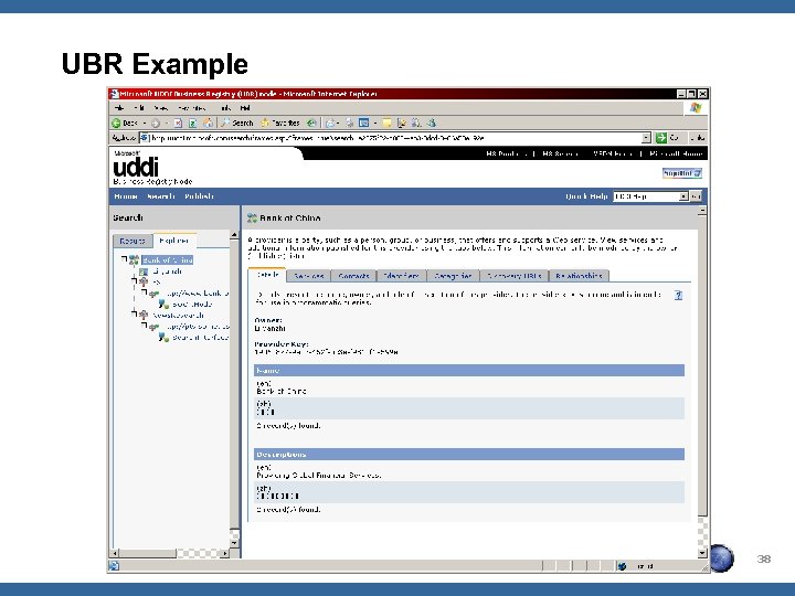 UBR Example OWASP App. Sec DC 2005 38 