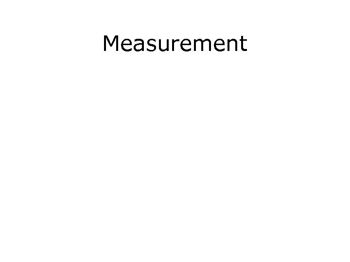 Measurement 