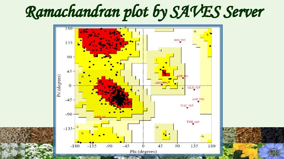 Ramachandran plot by SAVES Server 