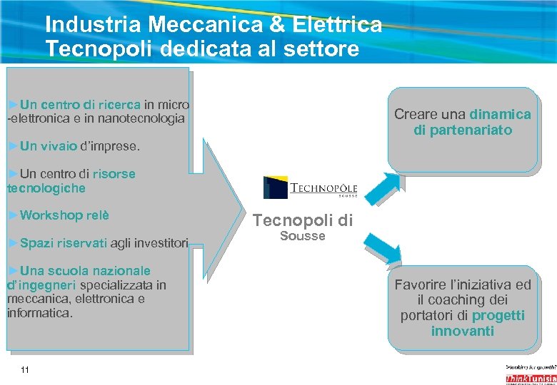 Industria Meccanica & Elettrica Tecnopoli dedicata al settore ►Un centro di ricerca in micro