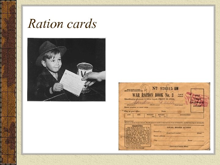 Ration cards 