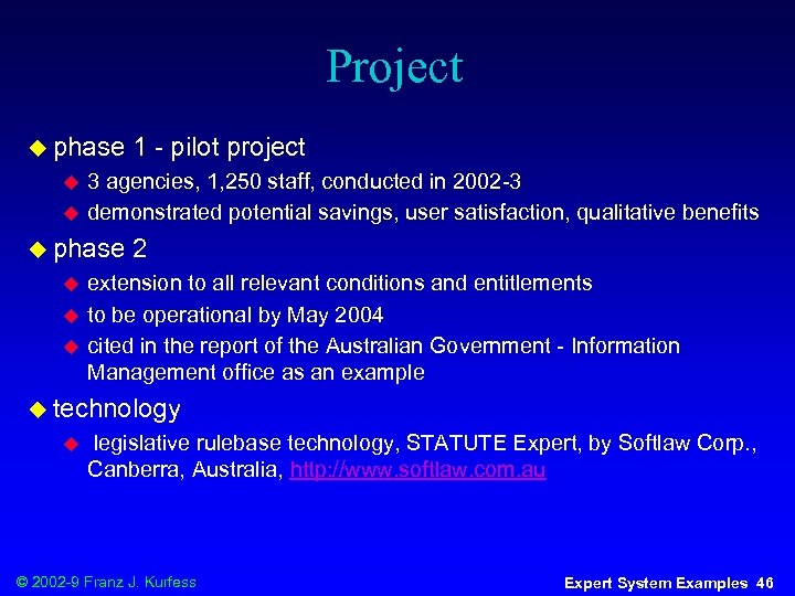 Project u phase u u 3 agencies, 1, 250 staff, conducted in 2002 -3