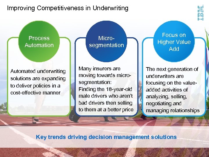 Improving Competitiveness in Underwriting Process Automation Automated underwriting solutions are expanding to deliver policies