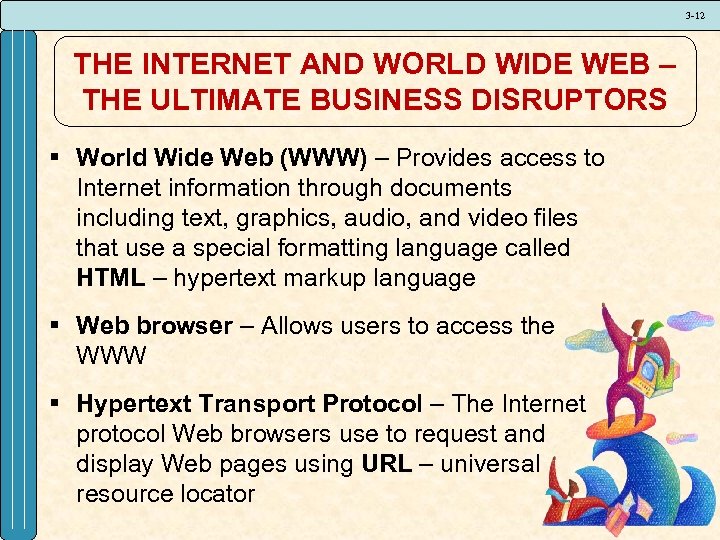 3 -12 THE INTERNET AND WORLD WIDE WEB – THE ULTIMATE BUSINESS DISRUPTORS §