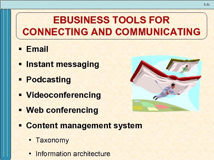 3 -31 EBUSINESS TOOLS FOR CONNECTING AND COMMUNICATING § Email § Instant messaging §