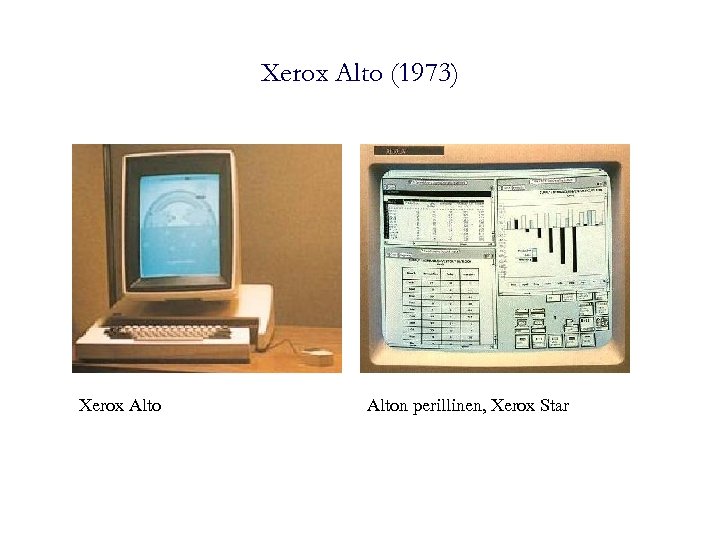 Xerox Alto (1973) Xerox Alton perillinen, Xerox Star 