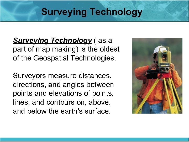 Surveying Technology ( as a part of map making) is the oldest of the