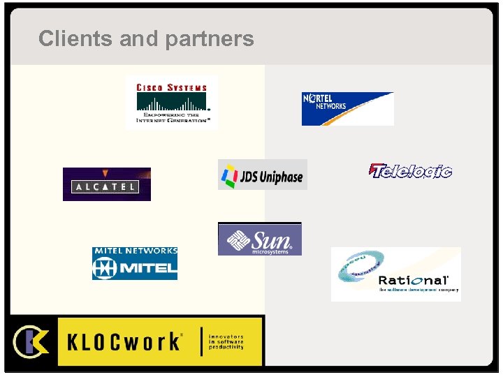 Clients and partners 