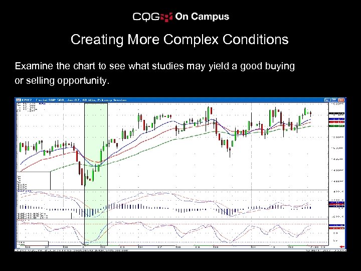 Creating More Complex Conditions Examine the chart to see what studies may yield a