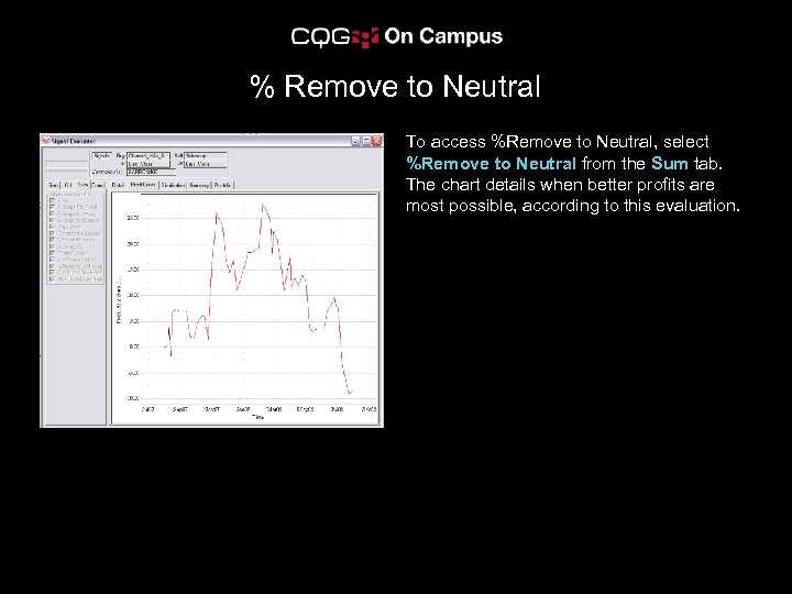 % Remove to Neutral To access %Remove to Neutral, select %Remove to Neutral from