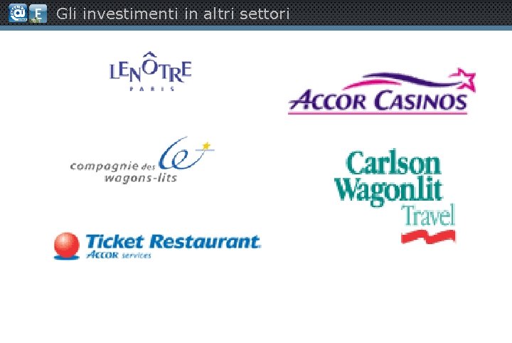 Gli investimenti in altri settori 