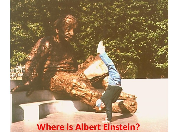 Where is Albert Einstein? 