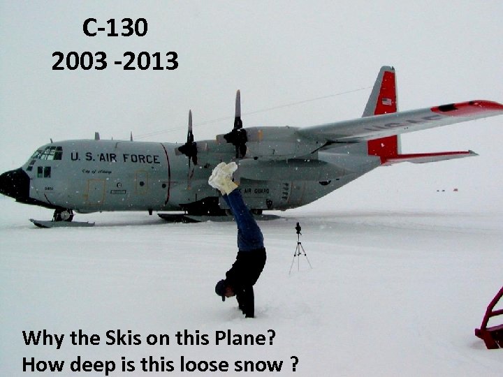 C-130 2003 -2013 Why the Skis on this Plane? How deep is this loose