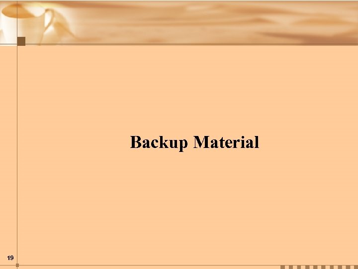 Backup Material 19 