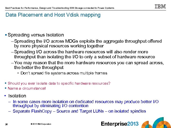 Best Practices for Performance, Design and Troubleshooting IBM Storage connected to Power Systems Data