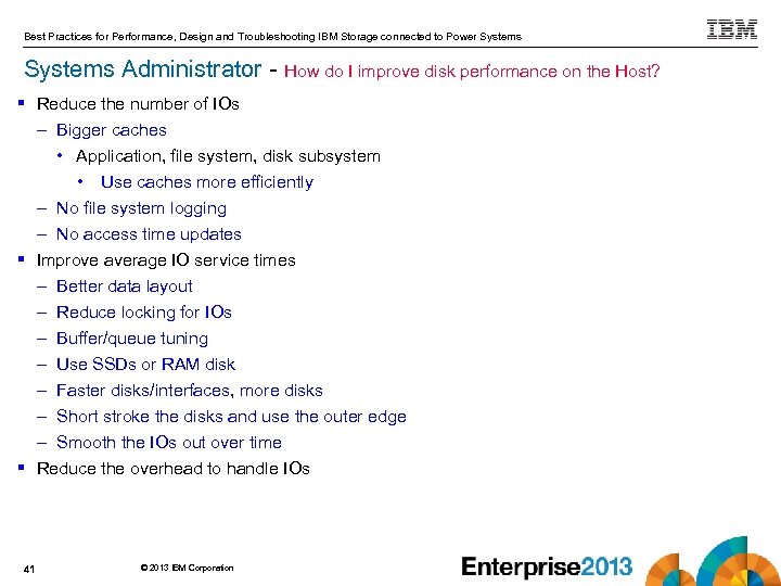 Best Practices for Performance, Design and Troubleshooting IBM Storage connected to Power Systems Administrator