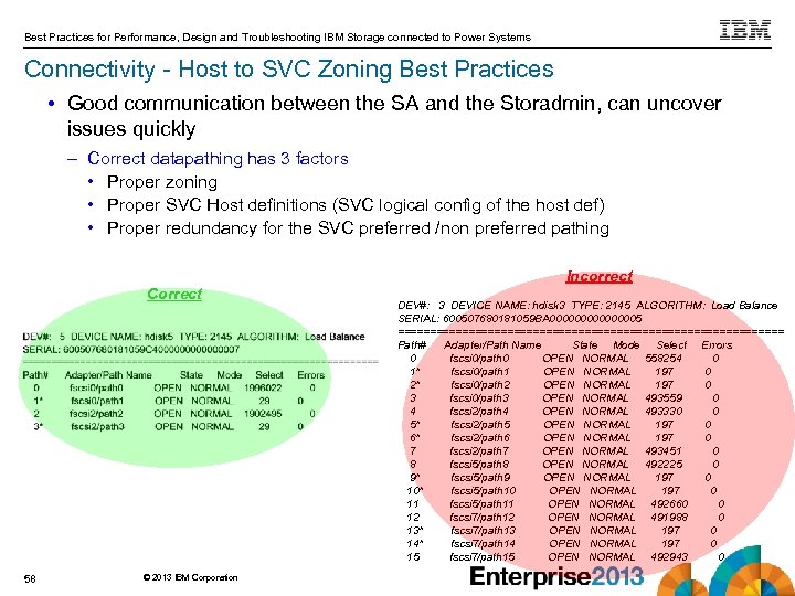 Best Practices for Performance, Design and Troubleshooting IBM Storage connected to Power Systems Connectivity