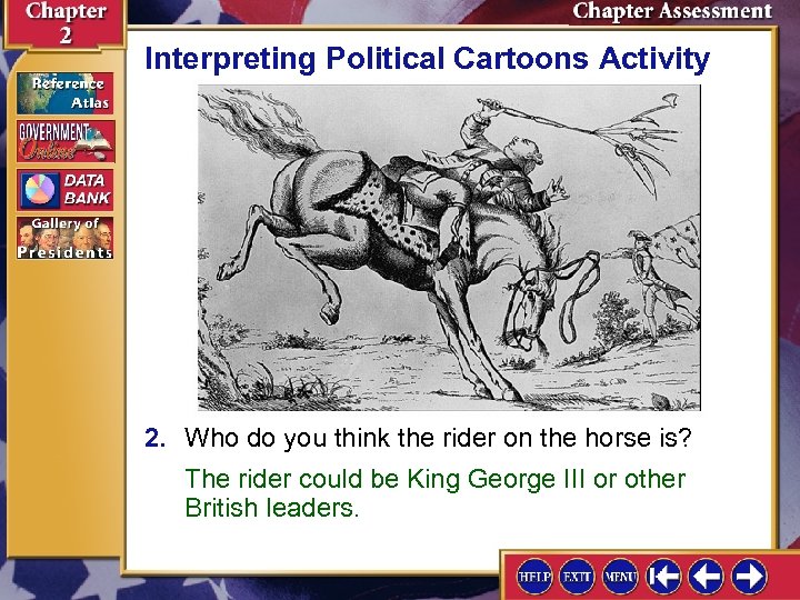 Interpreting Political Cartoons Activity 2. Who do you think the rider on the horse