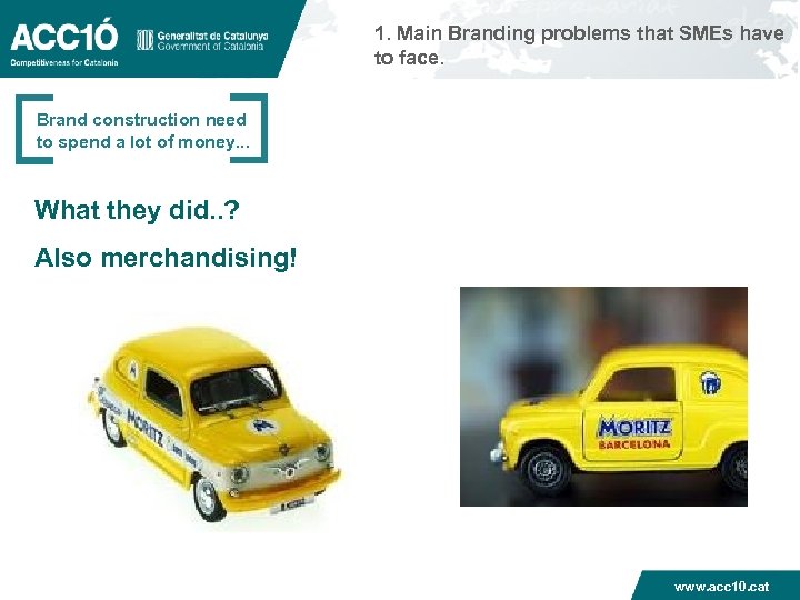 1. Main Branding problems that SMEs have to face. Brand construction need to spend
