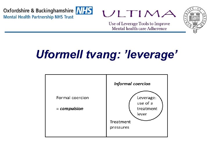 Uformell tvang: ’leverage’ 